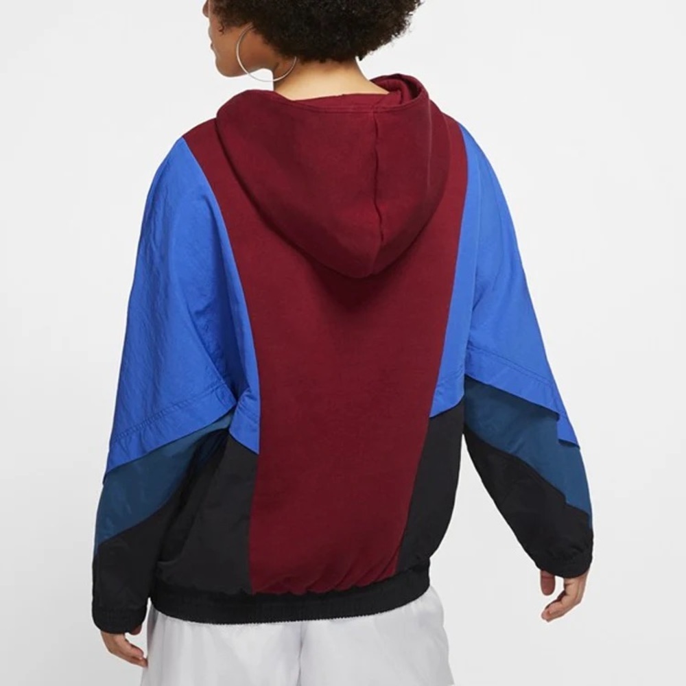 Vintage Nike Icon Clash Oversized Windbreaker Colorblock Sweatshirt Hoodie M - Picture 2 of 10